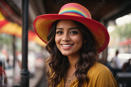 portrait of a woman in a hat © Magic Art