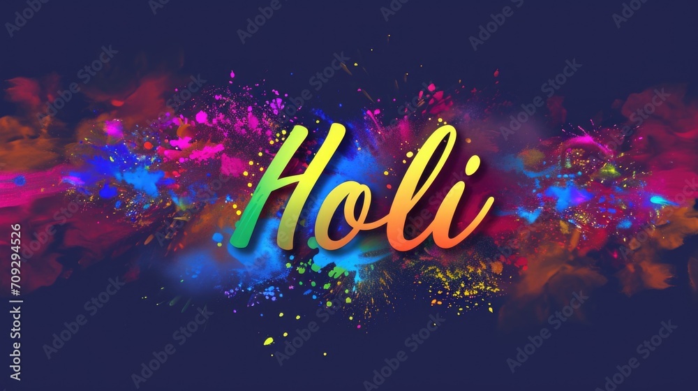 Indian Festival Of Happy Holi colorful Background
