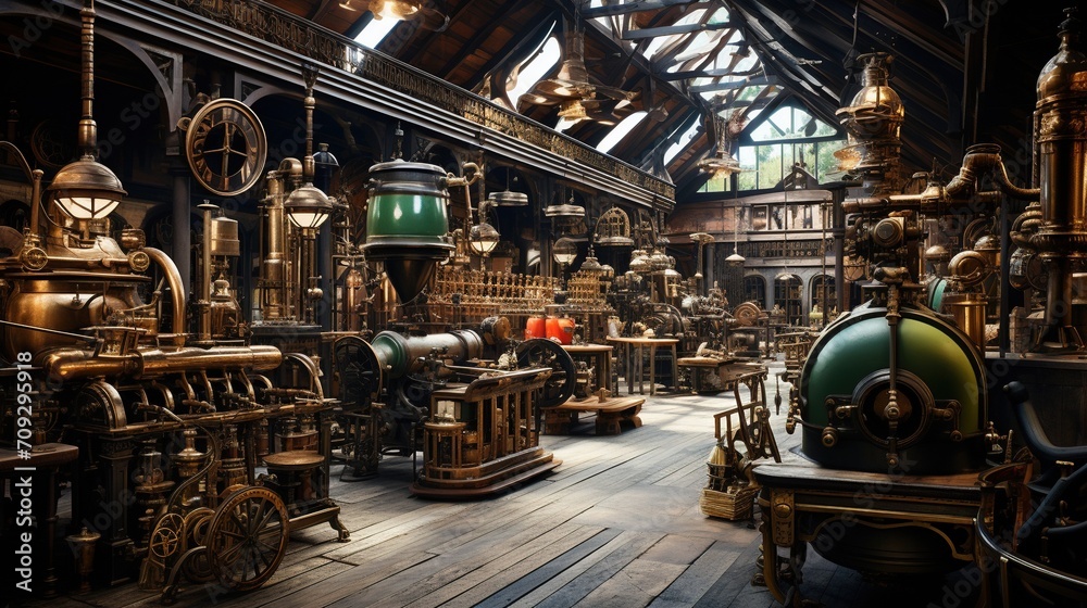 realistic photo of a steampunk realistic photo of a steampunk