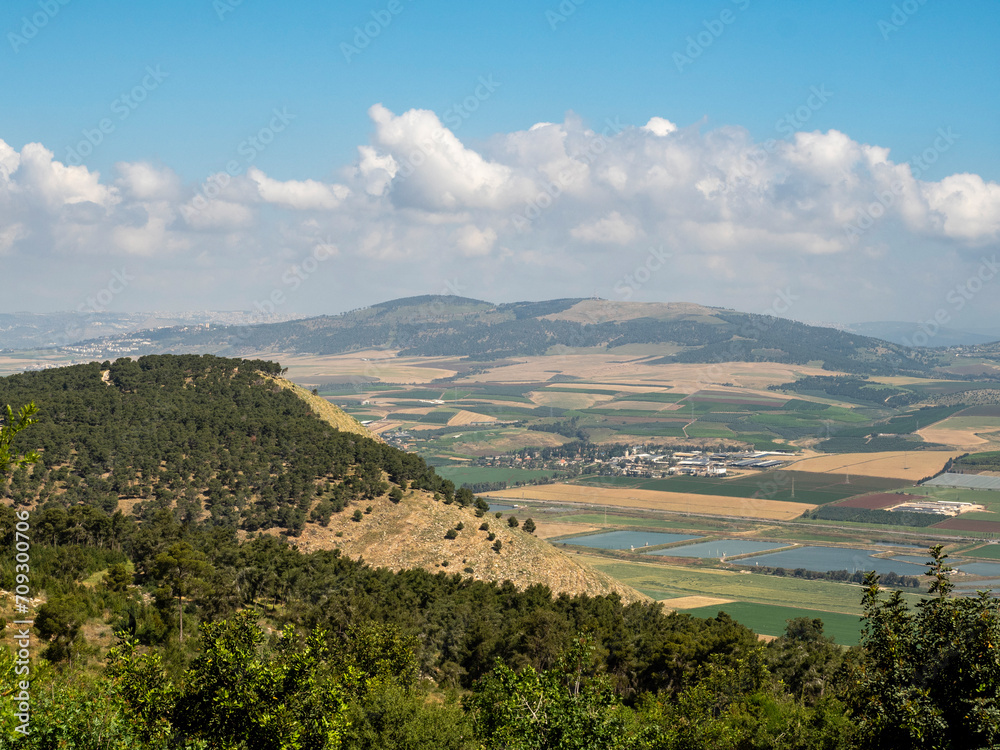  View of the valley from Mount Gilboa. Israel