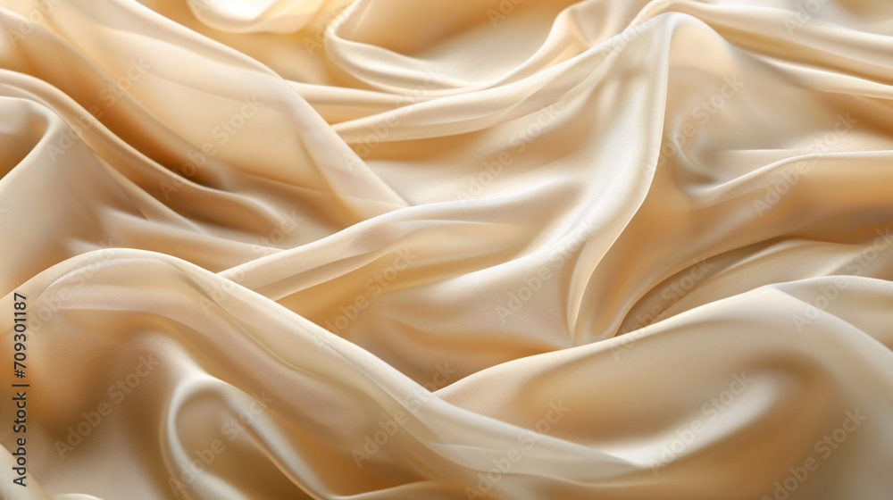 Colorful, silky and shiny textured textile backgrounds. Background fabrics in blue, green, pink, white and cream colors. Trend colors and fabrics of 2024. The most preferred fabrics. Backgrounds.