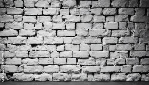 Brick wall without plaster background. Old brick wall background