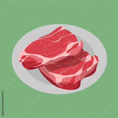 flat vector green jalapeno chili papper