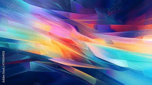 Abstract background with lines and stripes, warm and cold colors. 