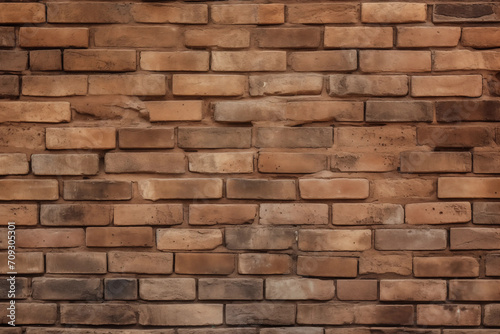 Background texture of brown brick wall