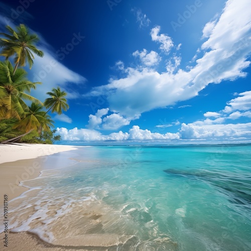 Beautiful tropical beach landscape