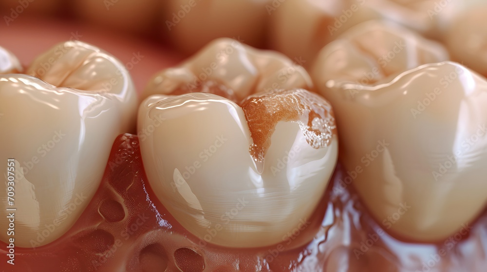 Teeth with Advanced Dental Caries Teeth with Advanced Dental Caries