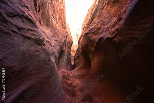 Formations of Dry Fork Slot Canyon, Hole in the Rock Road, Grand Staircase Escalante, Utah photo