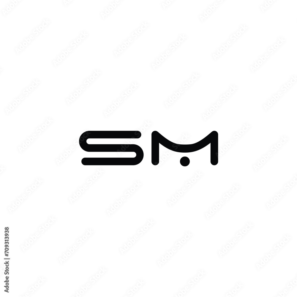 Creative modern elegant trendy unique artistic black and white color MS SM M S initial based letter icon logo. Letter M S icon logo design template.creative initial S M symbol Creative modern elegant trendy unique artistic black and white color MS SM M S initial based letter icon logo. Letter M S icon logo design template.creative initial S M symbol