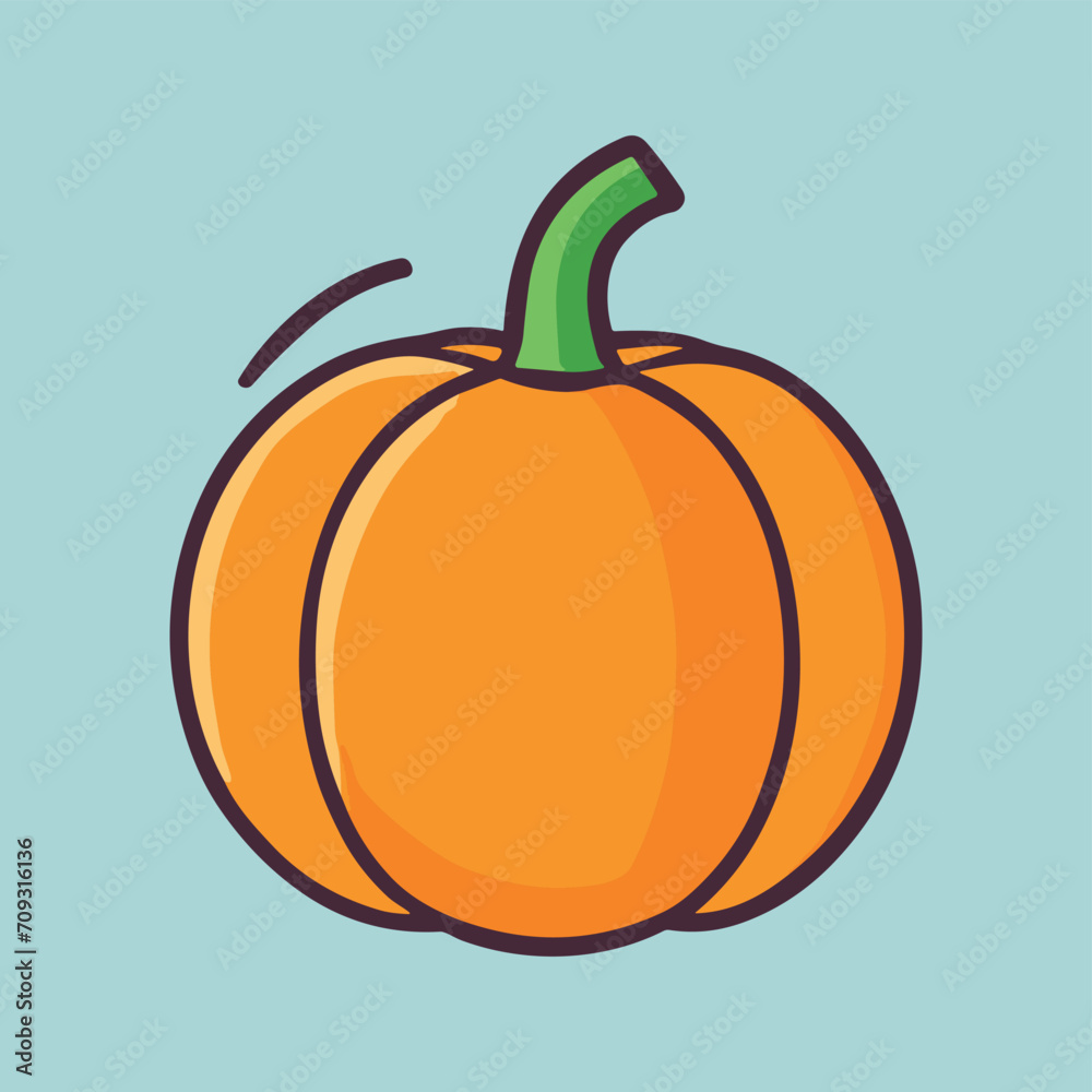 Pumpkin cartoon illustration vector design Pumpkin cartoon illustration vector design