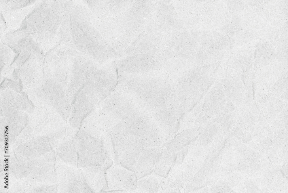White Paper Texture background. Crumpled white paper abstract shape background.