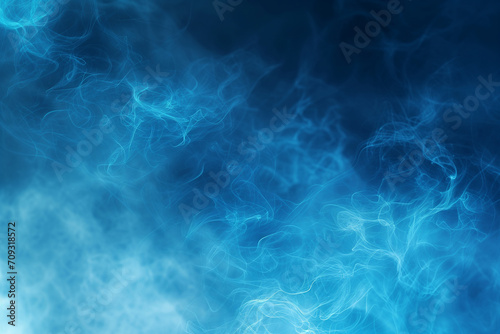 Abstract Blue Smoke Background