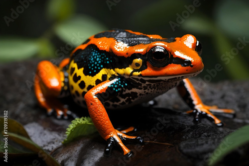 Beautiful and Vibrant Mimic Poison Frog © Brandon