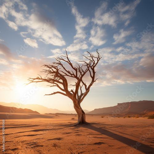 tree in the desert © Muhammad