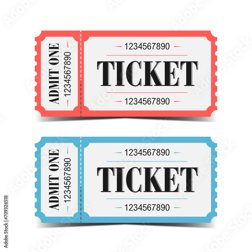 Tickets with a great retro design and so simple