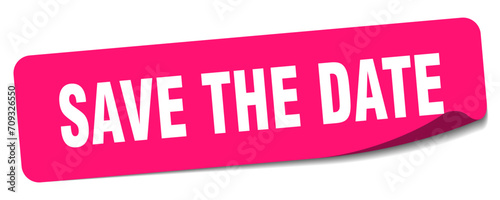save the date sticker. save the date label