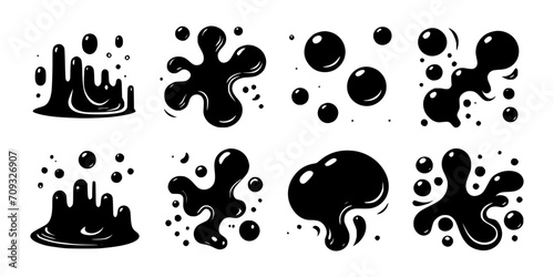 Liquid shapes collection – Flowing shapes set