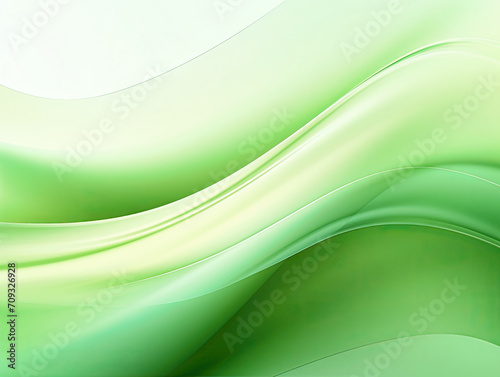 light green abstract wavy line background