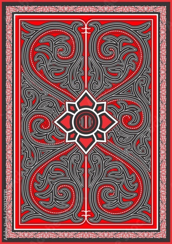 BATAK ORNAMENTAL, ARCHITECTURE, BACKGROUND, DESIGN, TRADITIONAL BATAKNESE CALLED GORGA BATAK