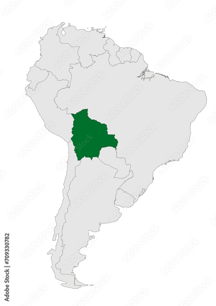 Bolivia en América del Sur Bolivia en América del Sur