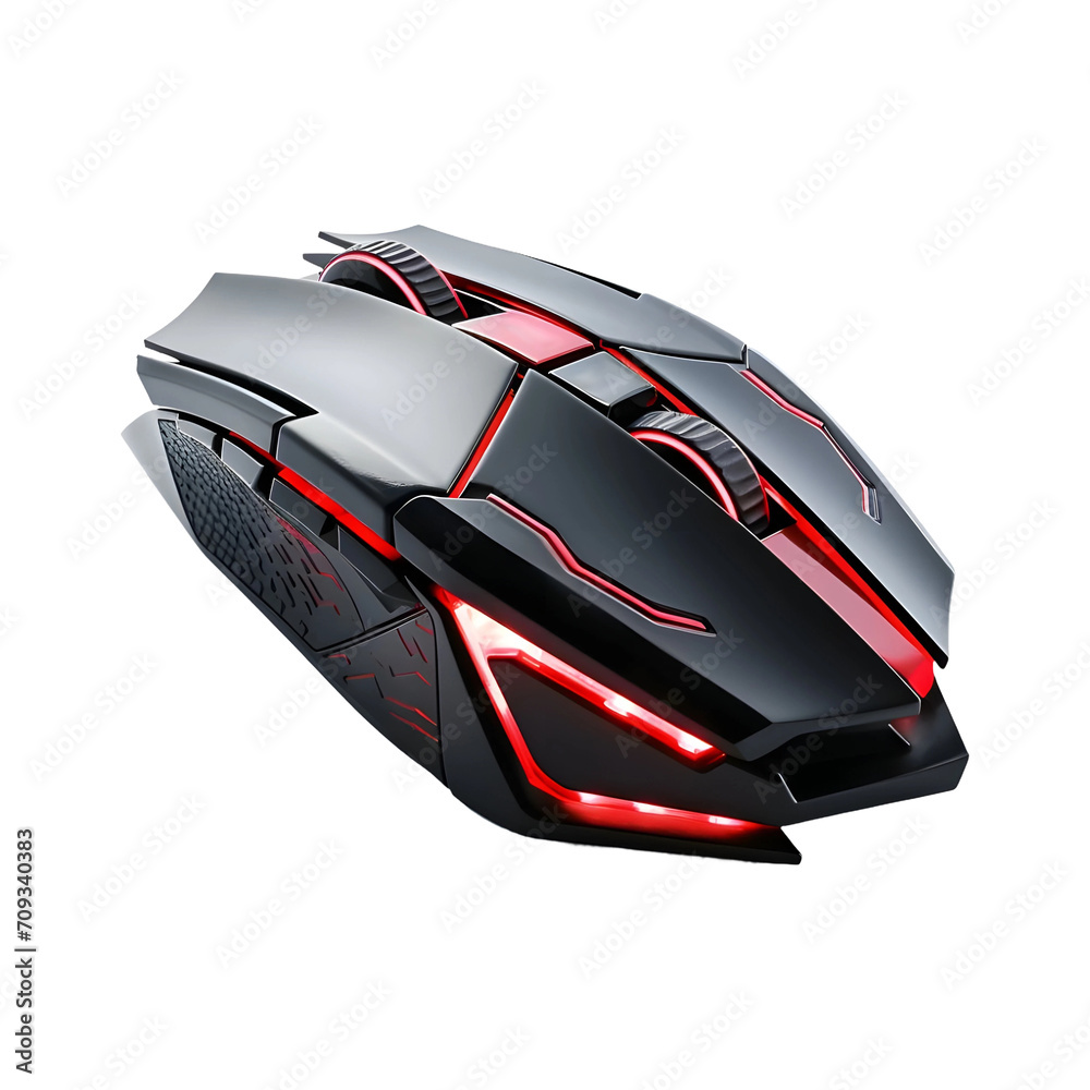 Gaming_Mouse isolated on transparent and white background Gaming_Mouse isolated on transparent and white background