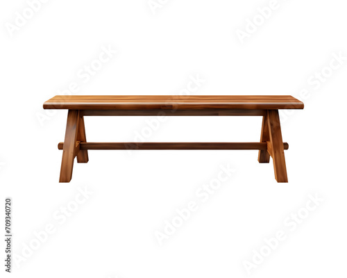 Dining_Bench isolated on transparent and white background