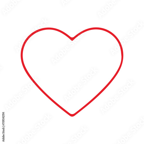 Pictogramme icone et symbole saint valentin amour love coeur rouge photo