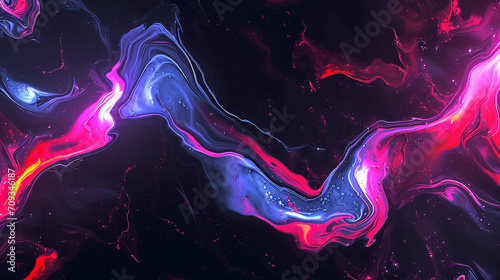 Liquid neon glow background.  photo