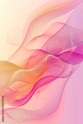 abstract pink background with  pinks waves