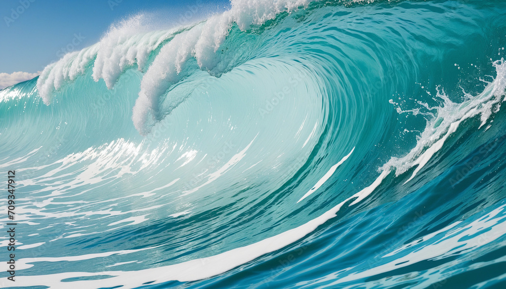 Blue Ocean Wave Texture Graphic Resource for Web Banner Background with Copy Space Blue Ocean Wave Texture Graphic Resource for Web Banner Background with Copy Space