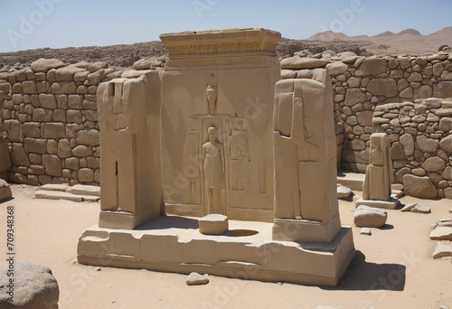 The Ancient Temple of Amun in Naqa, Sudan photo