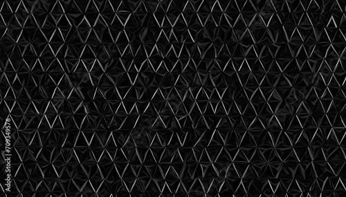 Modern abstract seamless geomatric dark black pattern background with lines Geometric print composed of triangles. Black triangle tiles pattern mosaic background