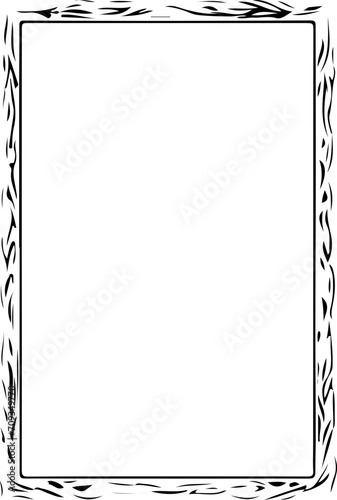 Vektorgrafik von keltischen Knoten Bilderrahmen, schwarz-weiß, modern pompös 