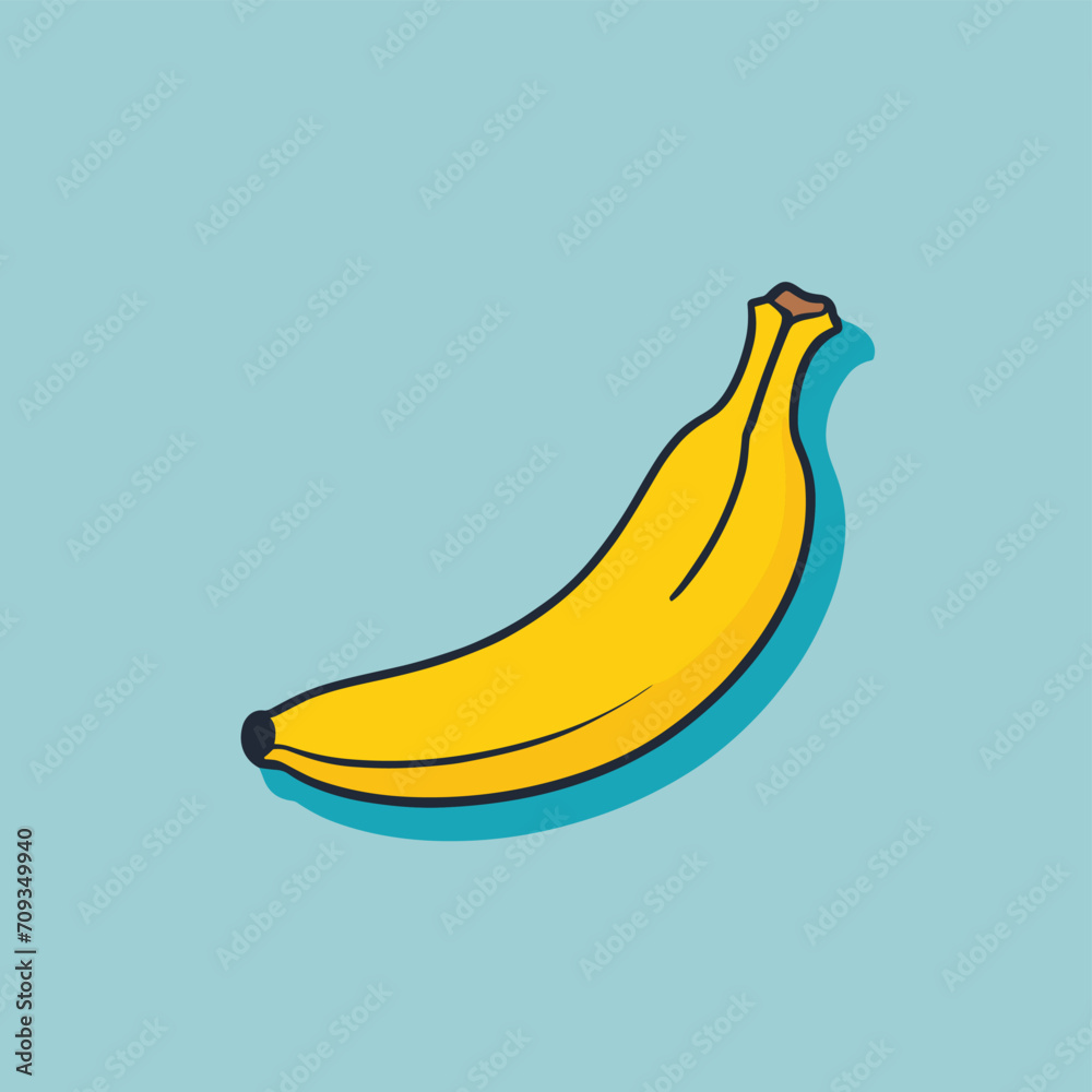 Banana cartoon illustration vector design graphic element