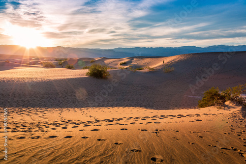 Last Light on the Dunes, Mesquite Flat Sand Dunes, Death Valley National Park, California