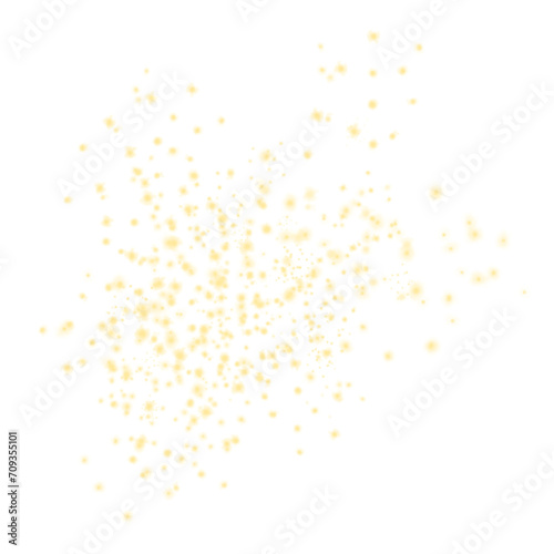 Gold powder splash element