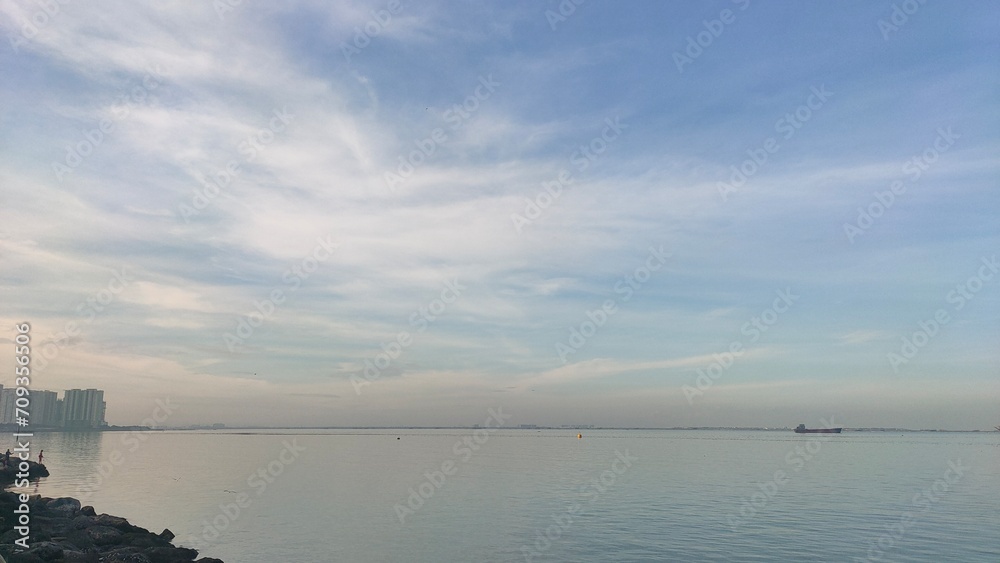 Manila bay on a Sunday morning