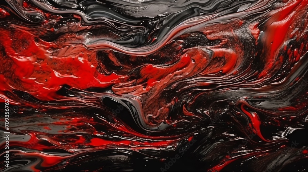 Abstract black and red acrylic painted fluted 3d painting texture luxury background banner on canvas - red and black waves swirls. Decor concept. Wallpaper concept. Art concept. 3d concept. Abstract black and red acrylic painted fluted 3d painting texture luxury background banner on canvas - red and black waves swirls. Decor concept. Wallpaper concept. Art concept. 3d concept.