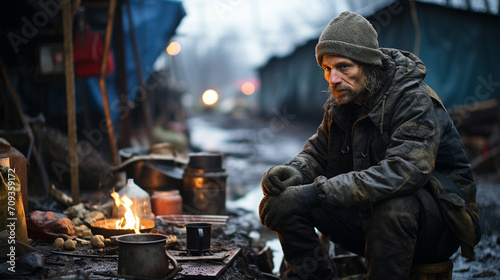 Resilience Amidst Ruins: Portraits of Surviving Homeless After War or Disaster