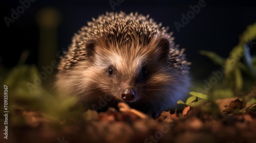 Cute Hedgehog in the Garden