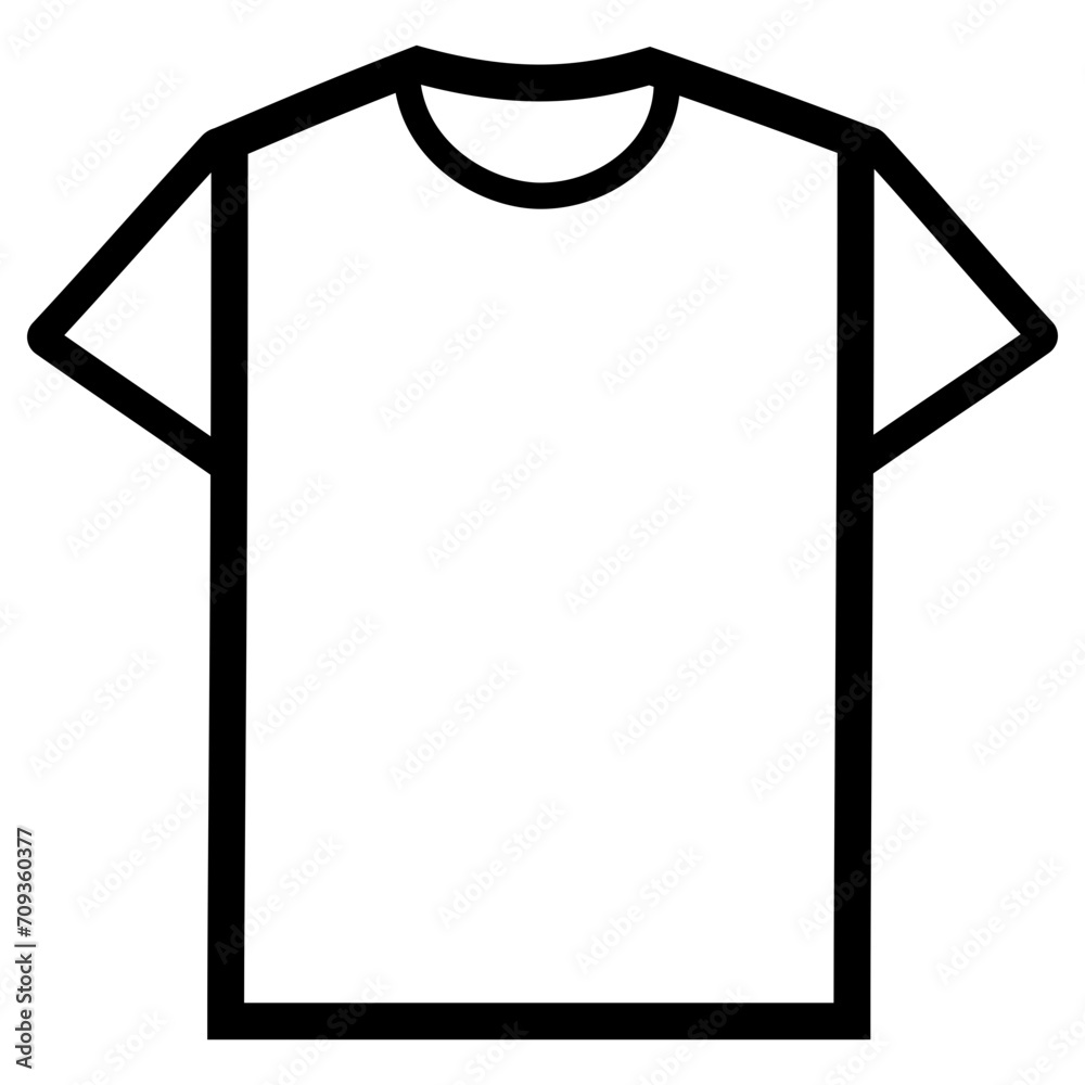 Shirt Line Icon Vector Illustration Shirt Line Icon Vector Illustration