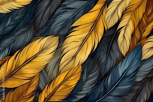 bird feathers background pattern  banner  wings background picture  seamless background