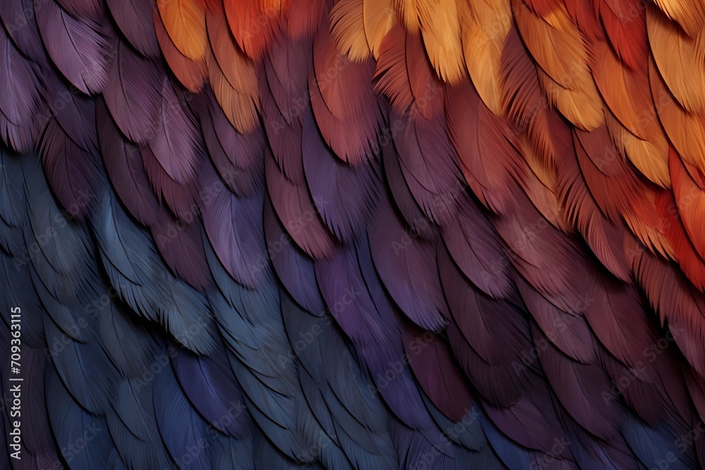 Fototapeta premium bird feathers background pattern, banner, wings background picture, seamless background