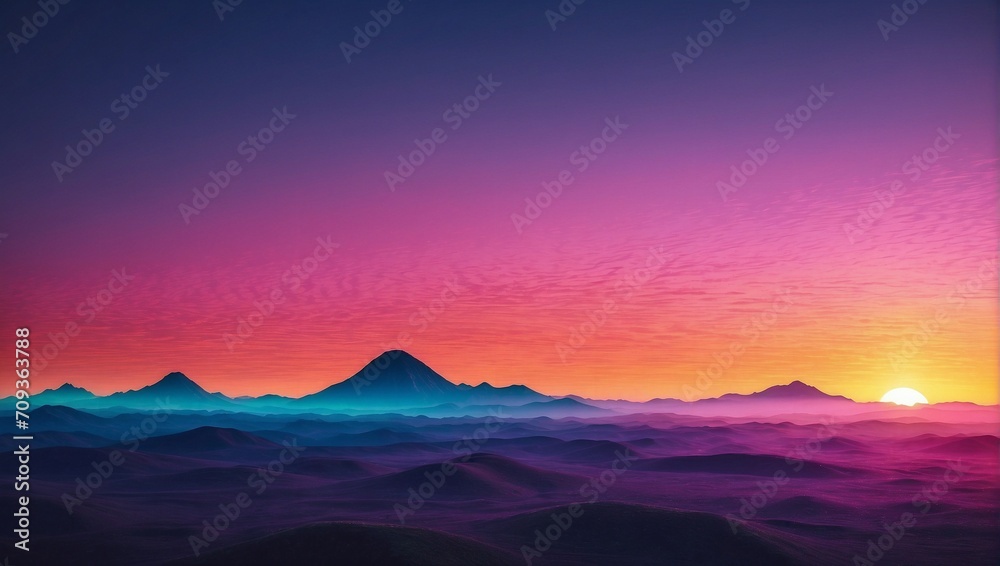 Gradient texture background wallpaper in abstract sunset colors	