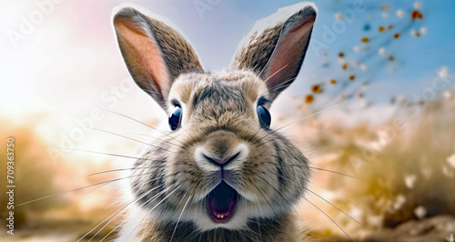 Unhappy bunny , ai generated. © RZ