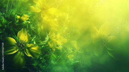 Yellow and green Wallpaper - generative ai