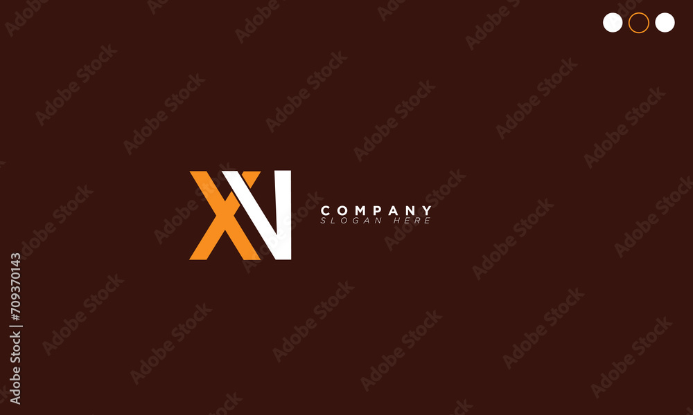 XV Alphabet letters Initials Monogram logo VX, X and V XV Alphabet letters Initials Monogram logo VX, X and V