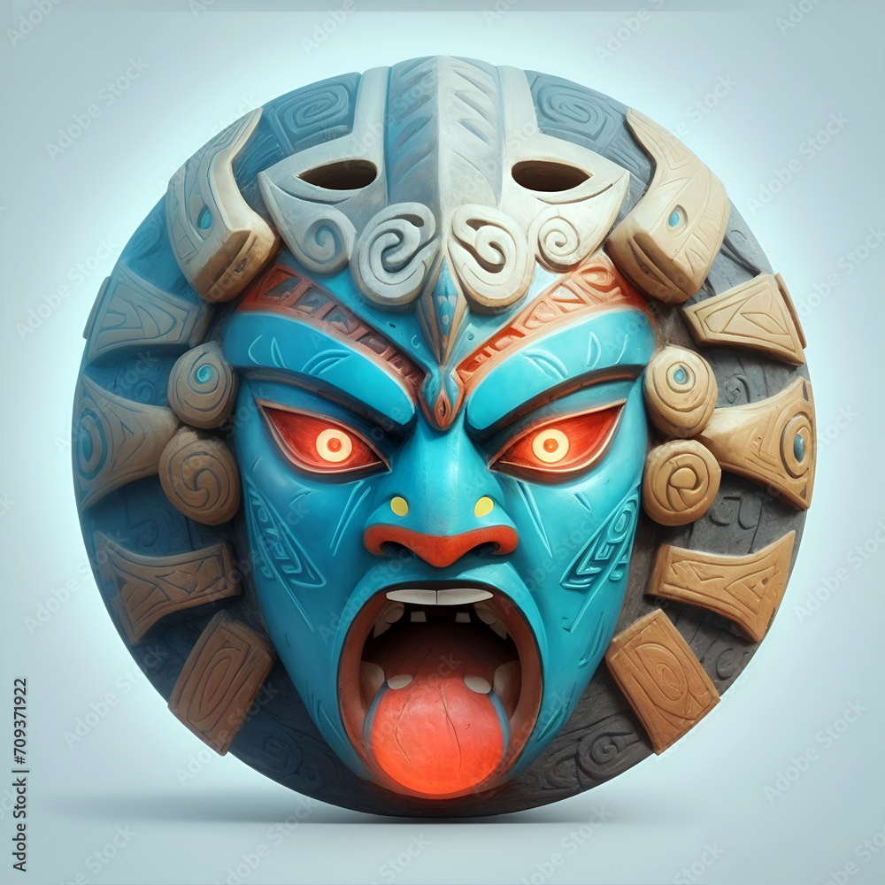 Colorful fun mask illustration Colorful fun mask illustration