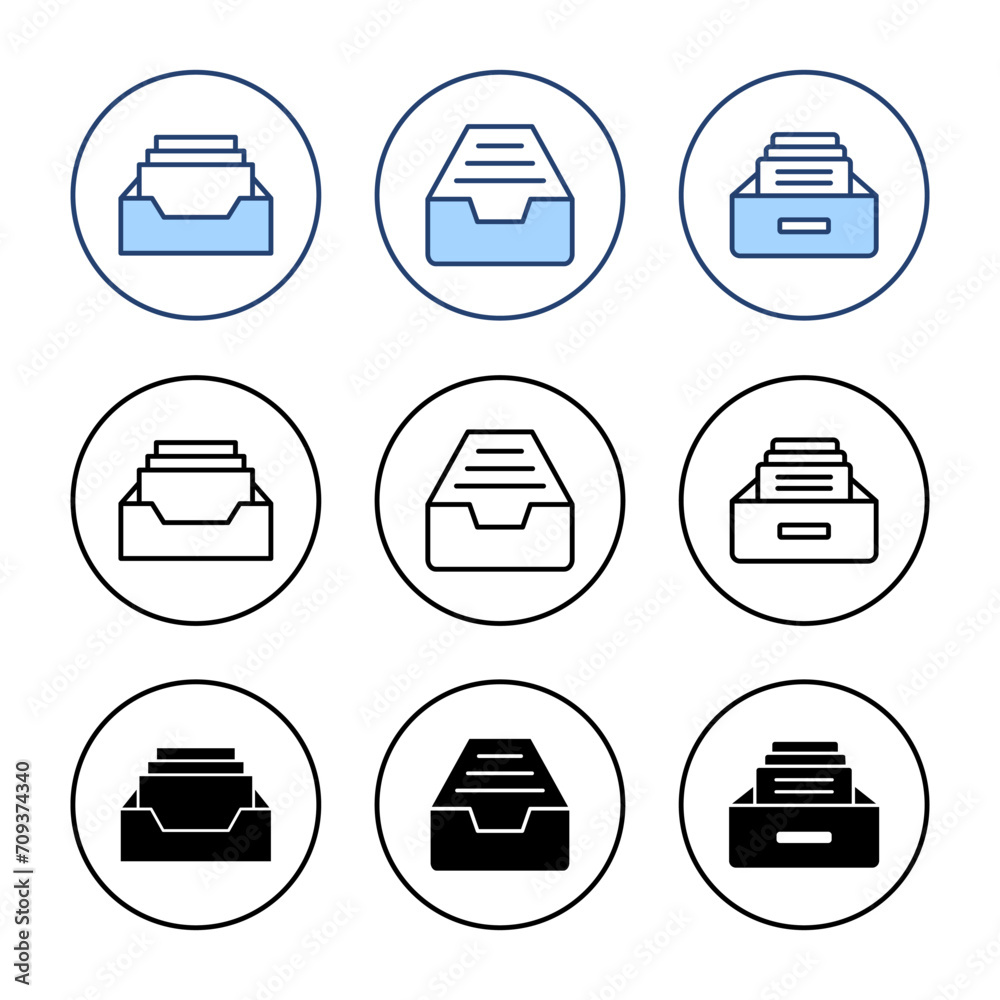 Archive folders icon vector. Document vector icon. Archive storage icon. Archive folders icon vector. Document vector icon. Archive storage icon.