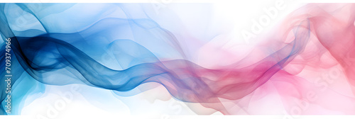 abstract pink blue smoke on white background